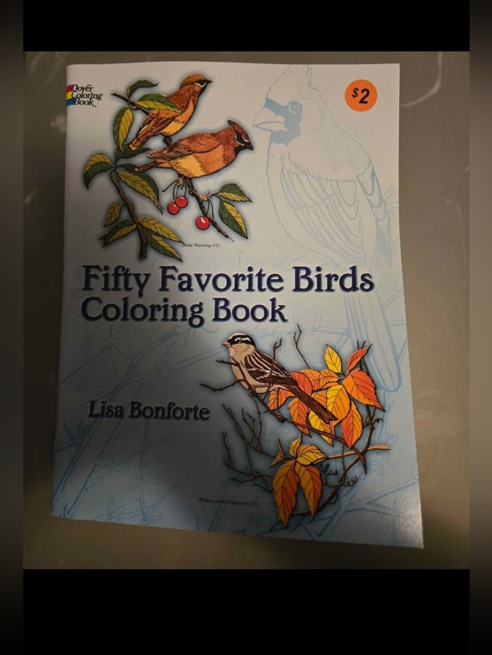 Fifty Favorite Birds Coloring Book by Lisa Bonforte